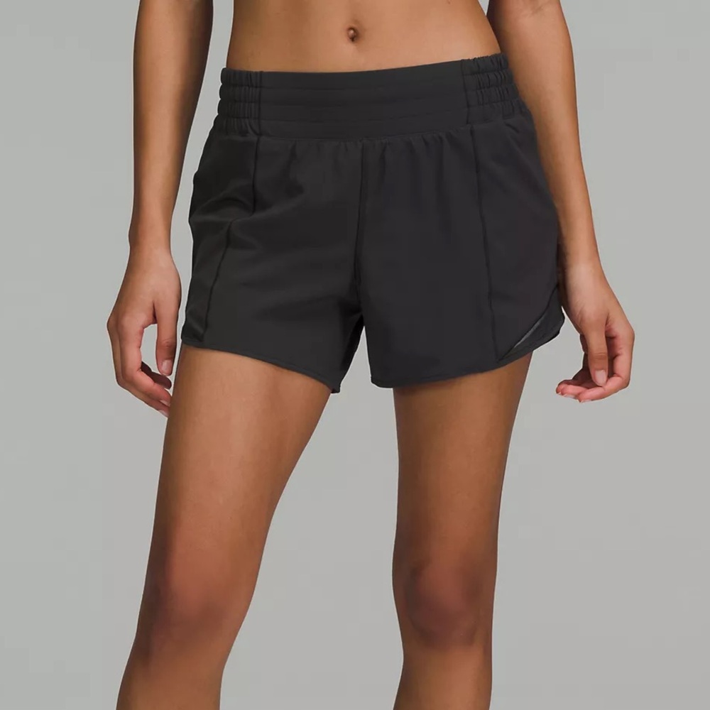 Lululemon Hotty Hot High Rise Black 4” Size US 4